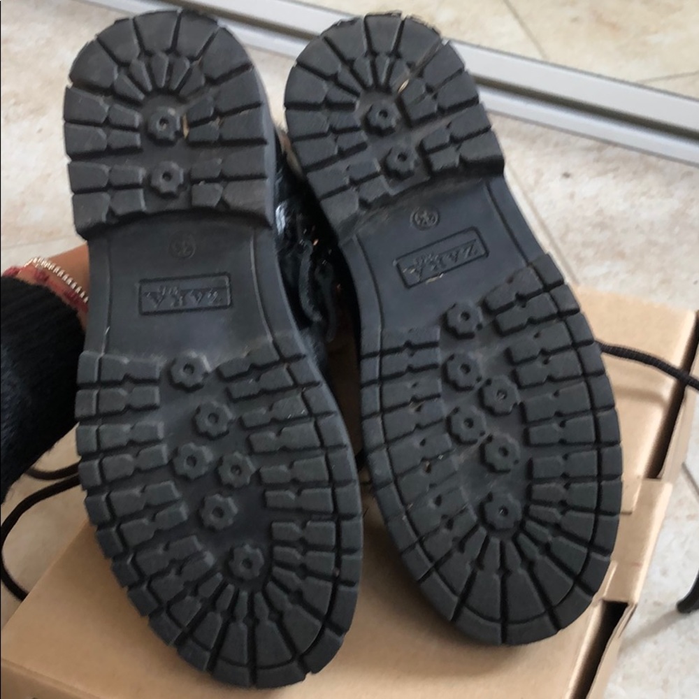 ZARA black combat/boots - Picture 5 of 8